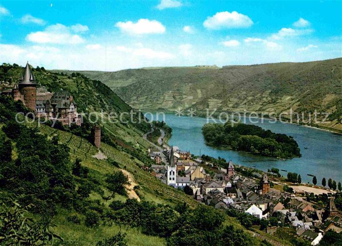 Bacharach Rhein Panorama mit Burg Stahleck
