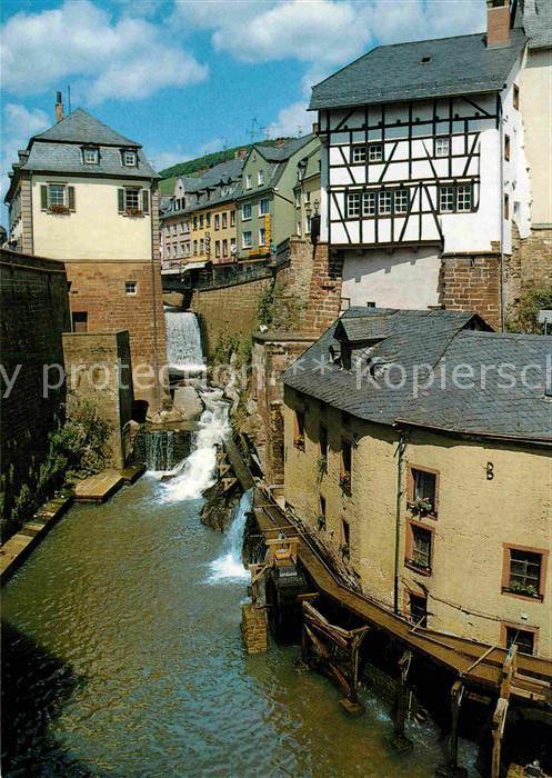 Saarburg Saar Wasserfall Leukbach alte Muehlen