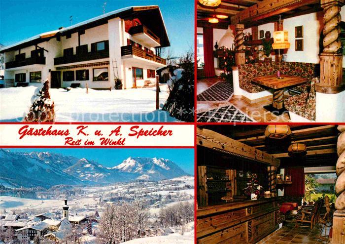 Reit Winkl Gaestehaus Speicher Winterpanorama Alpen
