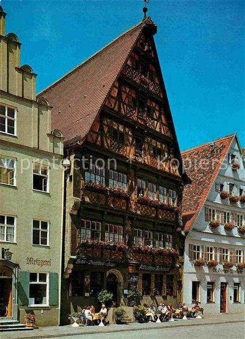 Dinkelsbuehl Deutsches Haus Historisches Gebaeude 1000jaehrige Stadt