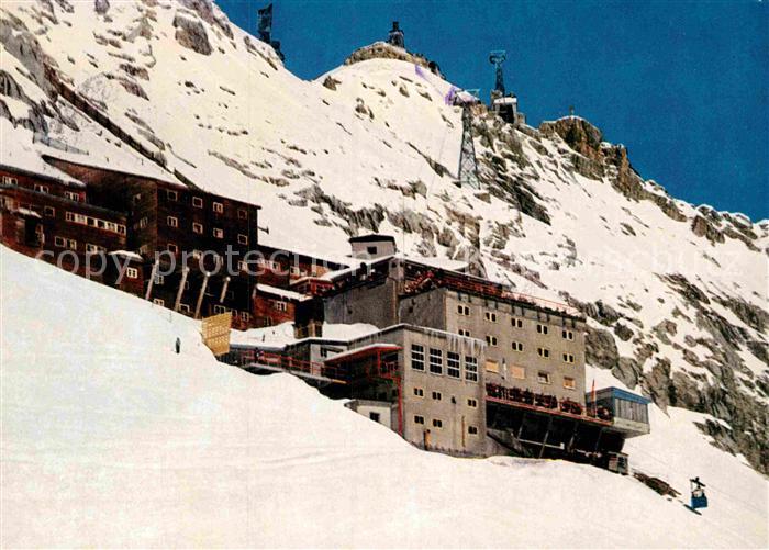 GARMISCH-PARTENKIRCHEN Bayern Bayerische Zugspitzbahn Hotel Schneefernerhaus Zug