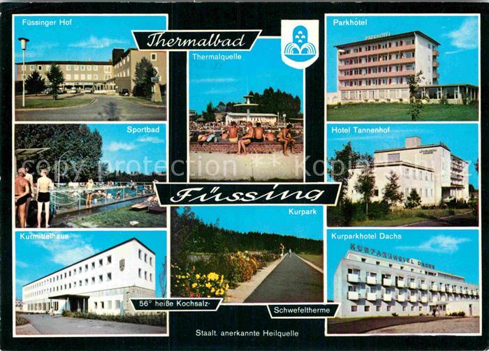 Bad Fuessing Thermalbad Fuessinger Hof Sportbad Kurmittelhaus Parkhotel Kurhotel