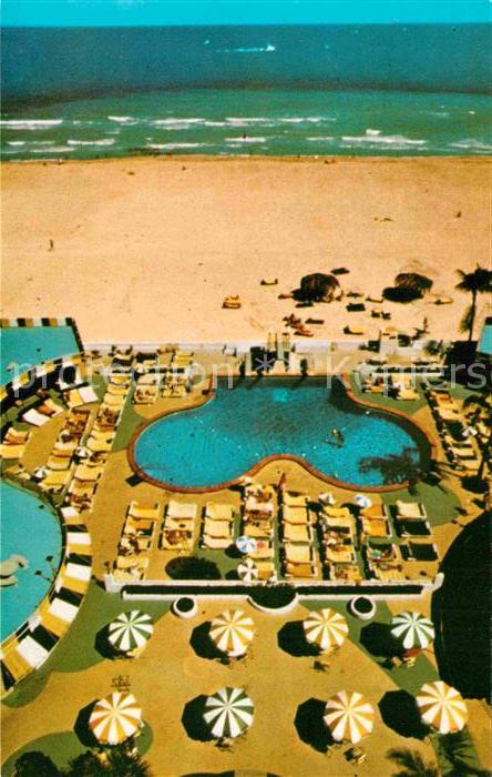 Bal Harbour Stan Musial Ivanhoe Hotel swimming pool beach aeral view