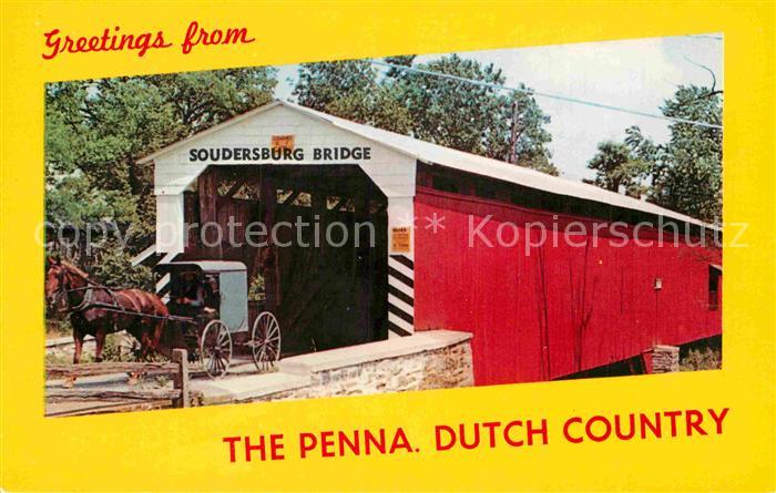 Lancaster Pennsylvania The Penna Dutch Country Old Covered Bridge
