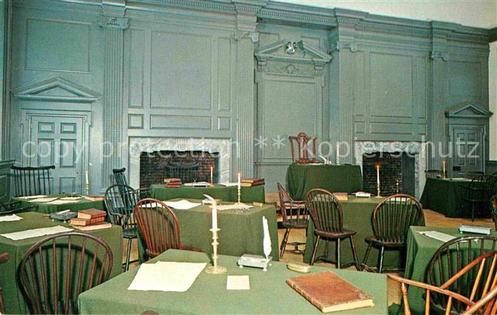Philadelphia Pennsylvania Assembly Room of Independence Hall Old Pennsylvania St