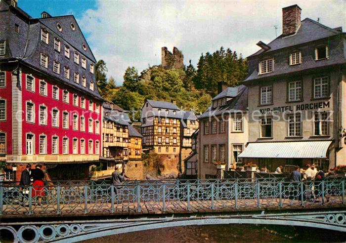 Monschau Montjoie NRW Rurpartie Bruecke Kurhotel Altstadt Rotes Haus Museum Burg