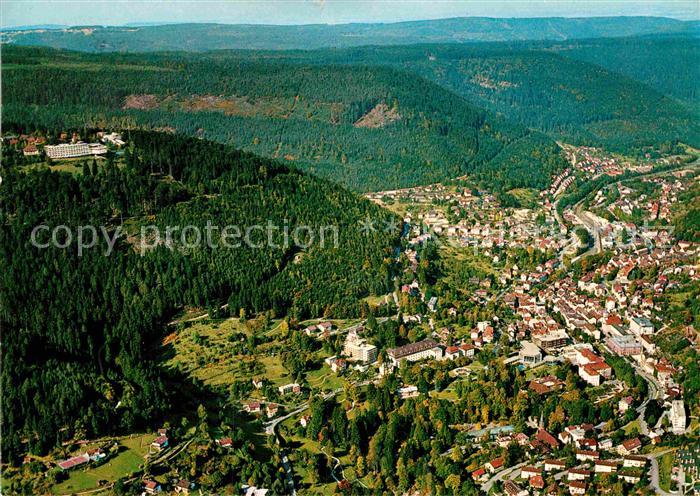 Wildbad Schwarzwald Thermalbad Hoehenluftkurort Fliegeraufnahme