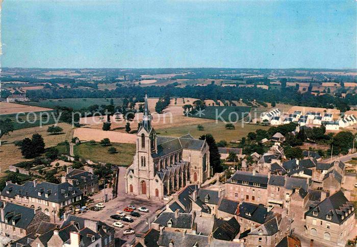 Ploubalay Hotel des Voyageurs Eglise vue aerienne