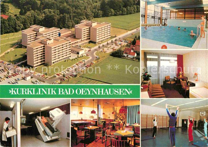 Bad Oeynhausen Kurklinik Hallenbad Gymnastikraum Cafeteria Fliegeraufnahme