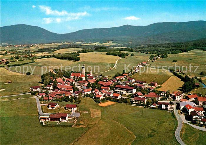 Drachselsried Erholungsort im Bayerischer Wald Fliegeraufnahme