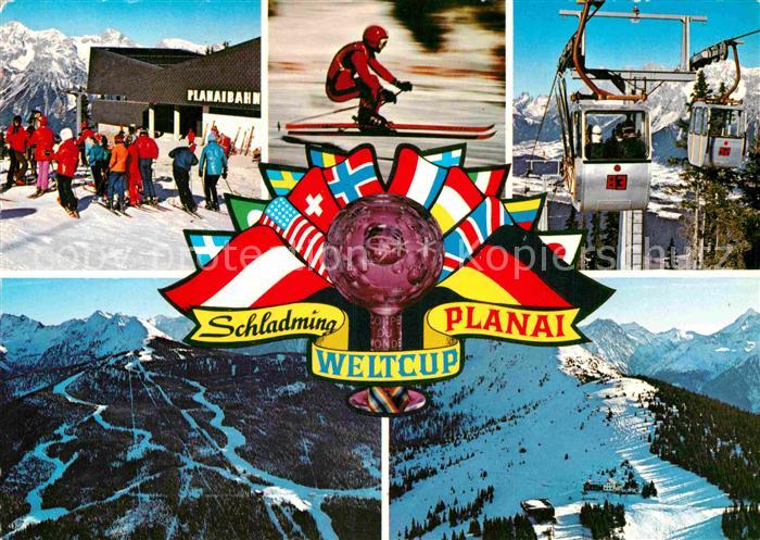 Schladming Obersteiermark Schladminger Planai Seilbahn FIS Rennstrecke Skiabfahr