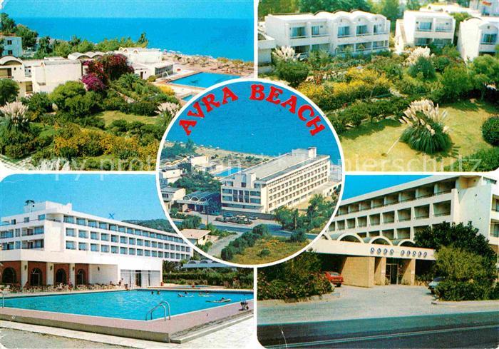 Rhodes Rhodos Greece Avra Beach Hotel