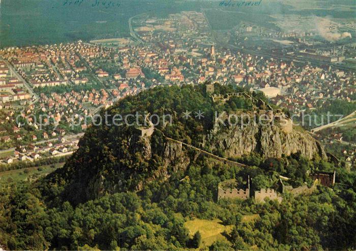 Singen Hohentwiel Festungsruine Fliegeraufnahme