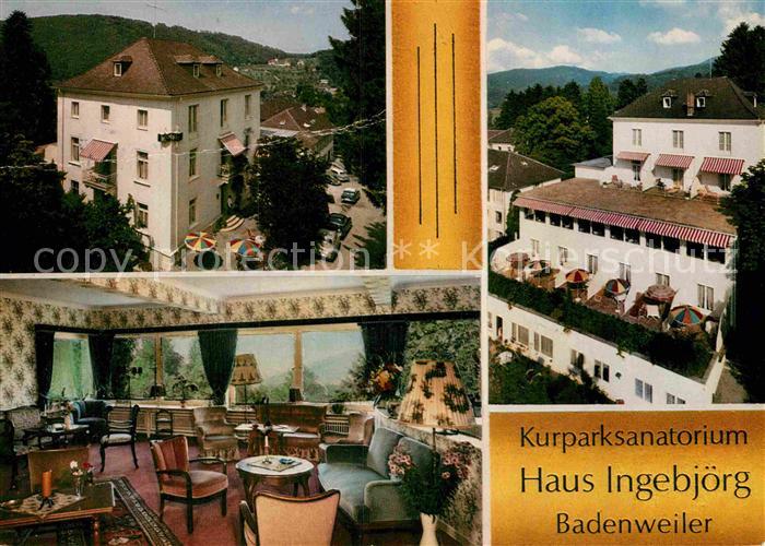 BADENWEILER BW Kurparksanatorium Haus Ingebjoerg Kurort Schwarzwald