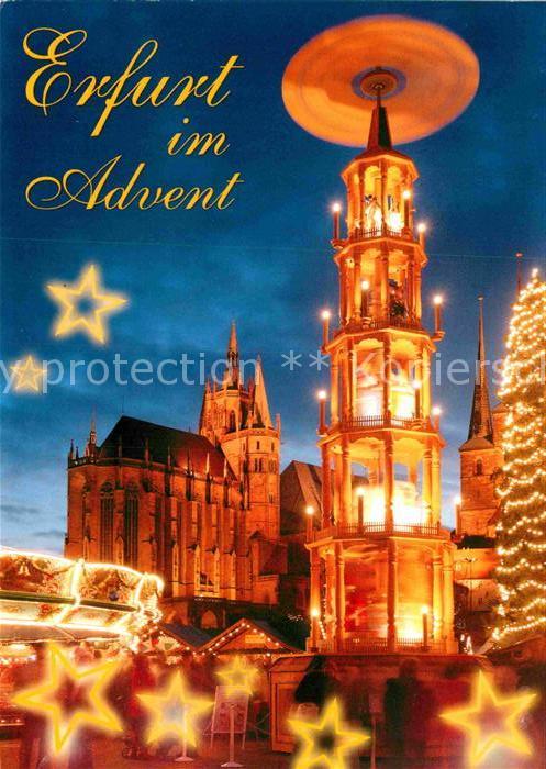 Erfurt Weihnachtsmarkt auf dem Domplatz