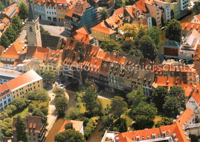 Erfurt Kraemerbruecke Fliegeraufnahme