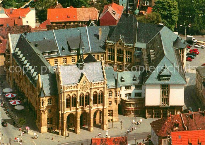 Erfurt Rathaus 19. Jhdt. Fliegeraufnahme