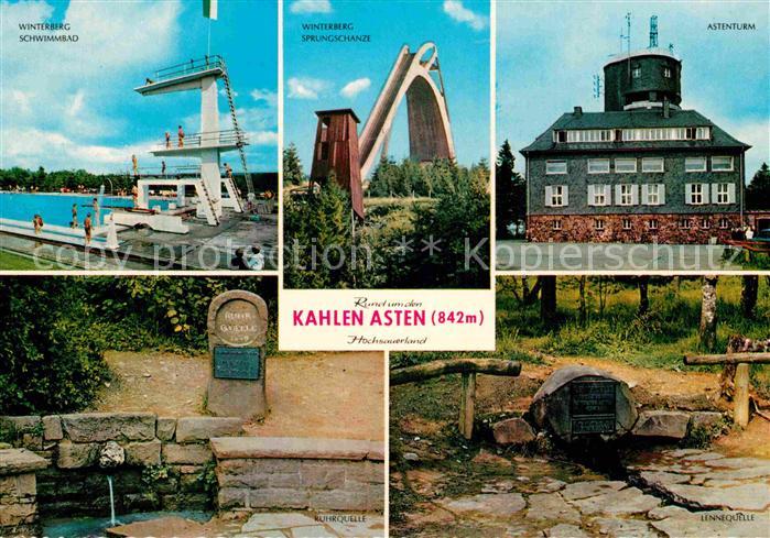 Winterberg Hochsauerland Gaststaette Kahler Asten Schwimmbad Sprungschanze Asten