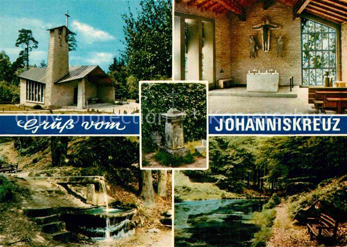 Johanniskreuz Kapelle Brunnen Waldpartie