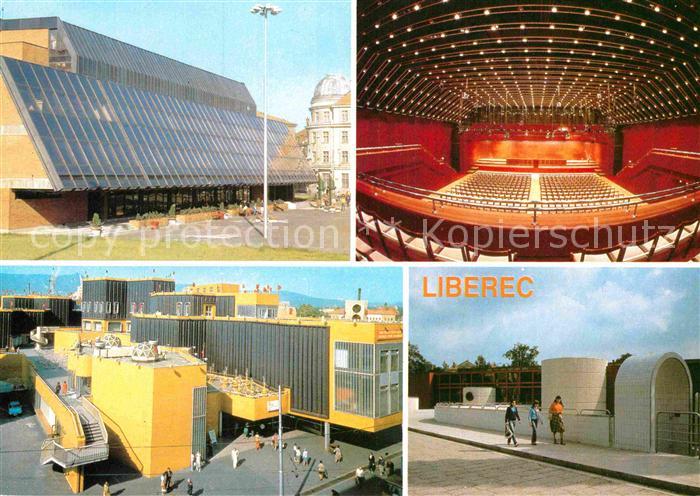 Liberec Dum kultury ROH Obchodni dum Jested Plavecky stadion