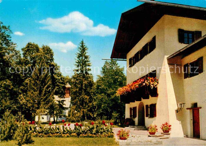 Schoenau Berchtesgaden Eisenbahner Erholungsheim Haus Hubertus Kapelle