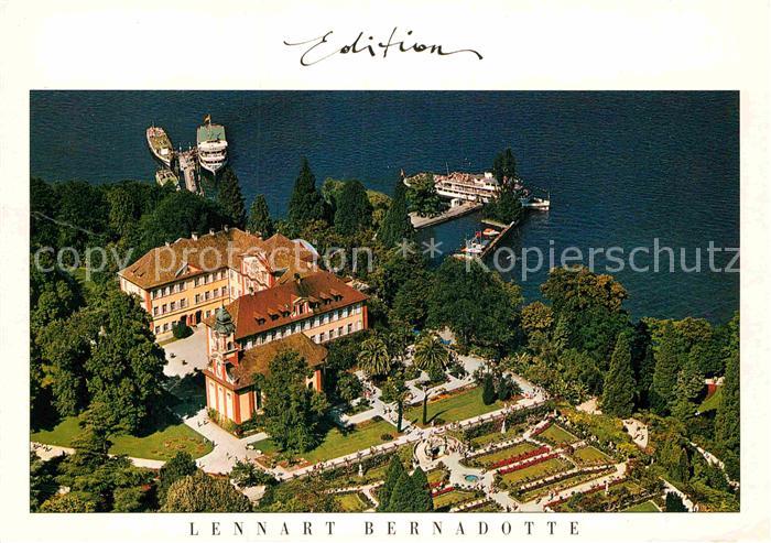 Insel Mainau Lennart Bernadotte Schloss Fliegeraufnahme