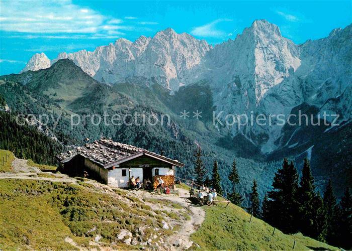 Kufstein Tirol Hinterkaiserfeldenalm Wilder Kaiser Kaisergebirge Gebirgspanorama