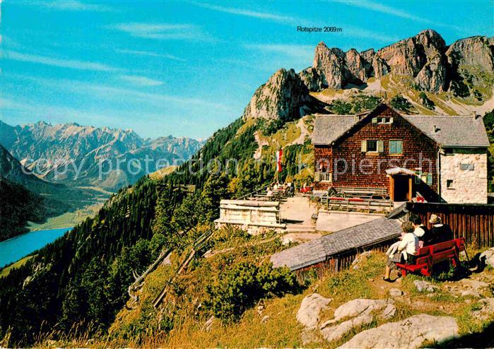Erfurterhuette Berghaus Rofangebirge Alpenpanorama