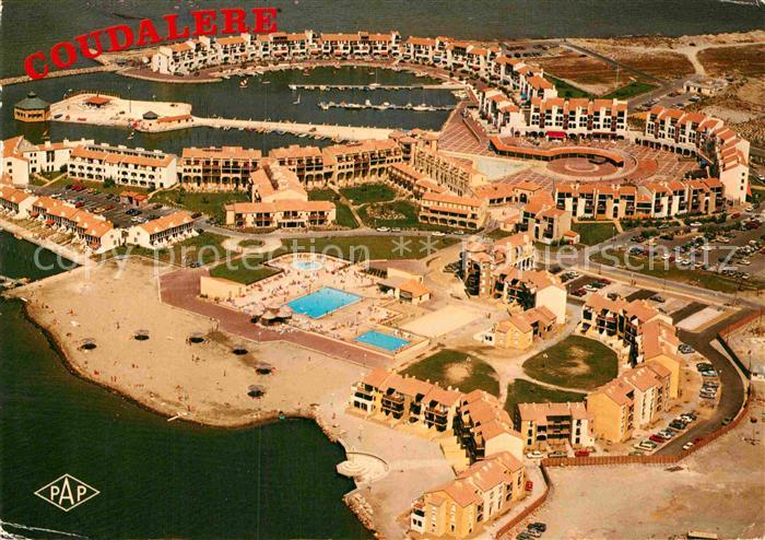 Port Barcares Ile de Coudalere vue aerienne