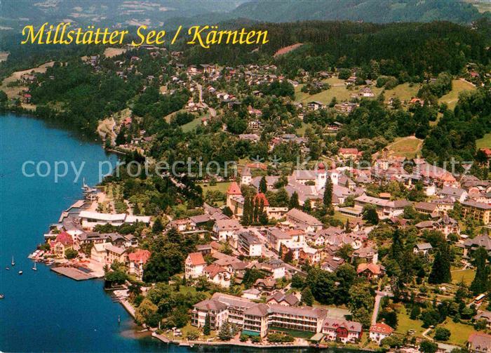 Millstatt Millstaettersee Fliegeraufnahme