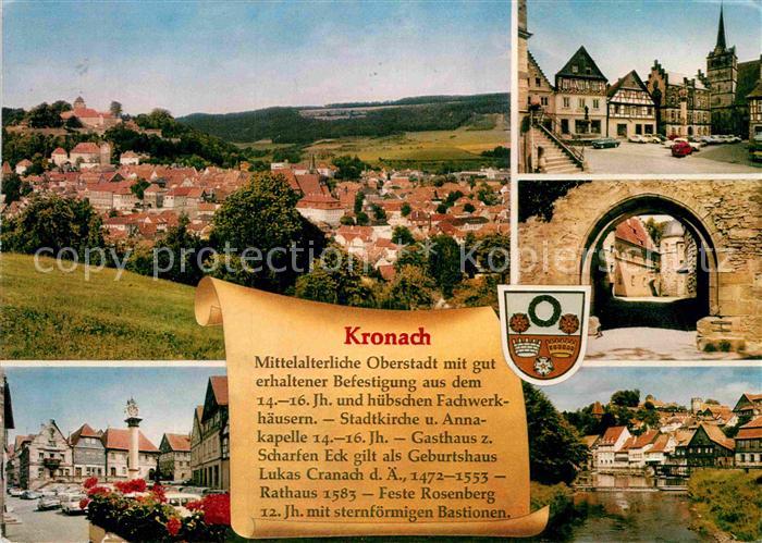 Kronach Oberfranken Panorama Teilansichten
