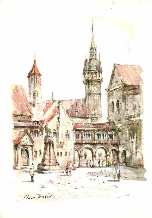 Braunschweig Stadtmotiv Illustration