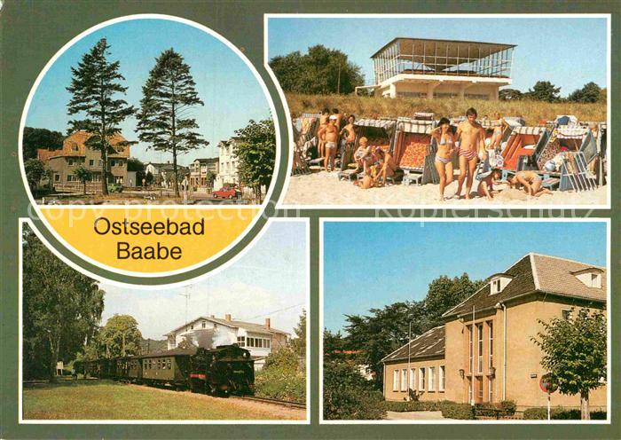 Baabe Ostseebad Ruegen Teilansicht Strand HOG Inselparadies Schmalspurbahn Reich