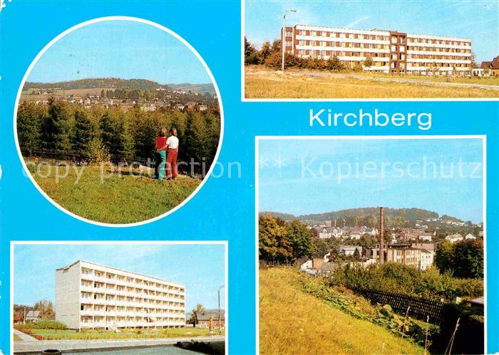 Kirchberg Zwickau Teilansicht Krankenhaus Neubauten
