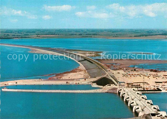 Vollerwiek Eiderabdaemmung Sperrwerk Fliegeraufnahme