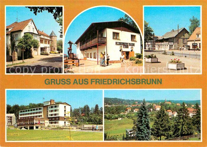 Friedrichsbrunn Harz HOG Brockenbaeck Klobenberg Baude HOG Zum Ramberg FDGB Bett