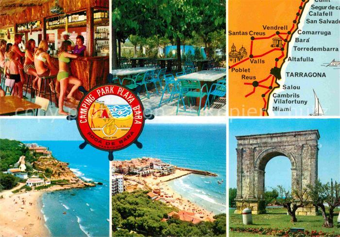 Roda de Bara Camping Park Playa Bara Bar Strand Terrasse Torbogen