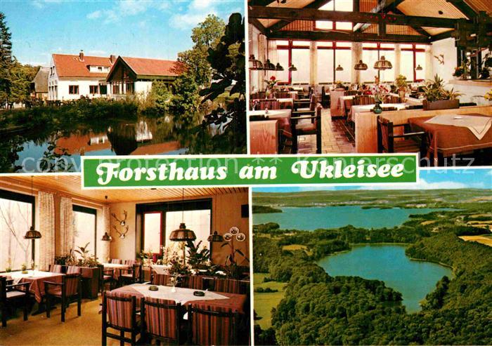 Sielbeck Holsteinische Schweiz Forsthaus am Ukleisee Gastraeume