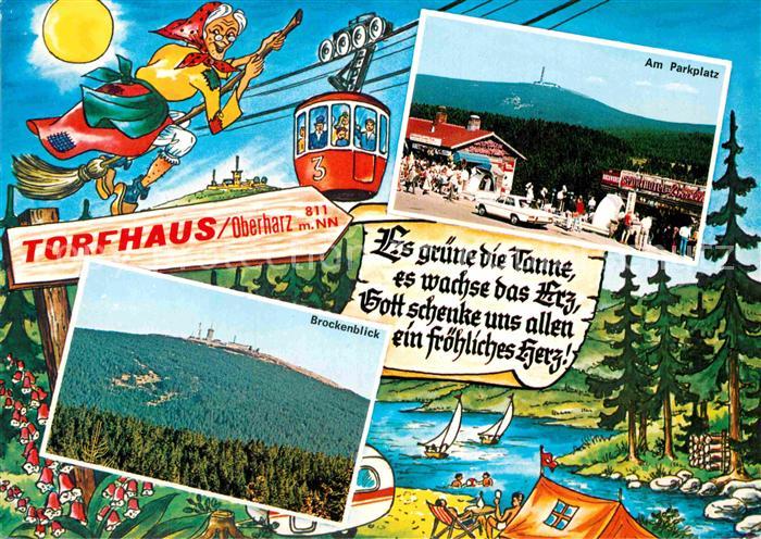 Torfhaus Harz Parkplatz Brockenblick