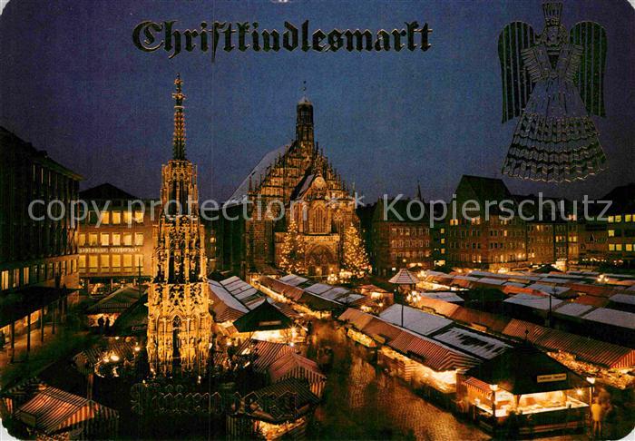 NueRNBERG  CITY Christkindlesmarkt bei Nacht