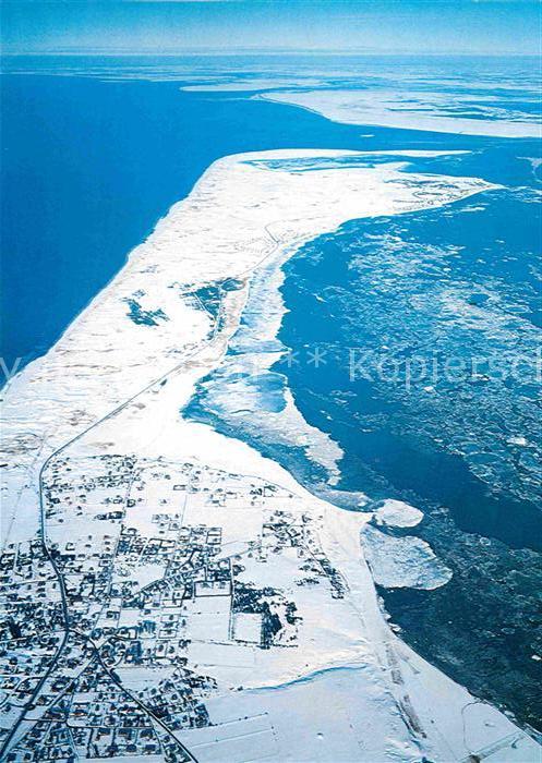 Kampen Sylt Fliegeraufnahme im Winter