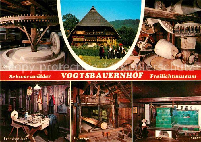 Gutach Schwarzwald Schwarzwaelder Vogtsbauernhof Freilichtmuseum oelmuehle Hanfr