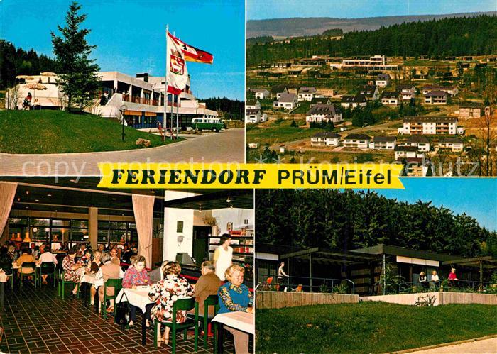 Pruem Eifel Feriendorf der Dt Bundespost Speisesaal Panorama