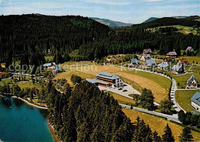 Titisee Hotel Cafe Brugger am See Fliegeraufnahme