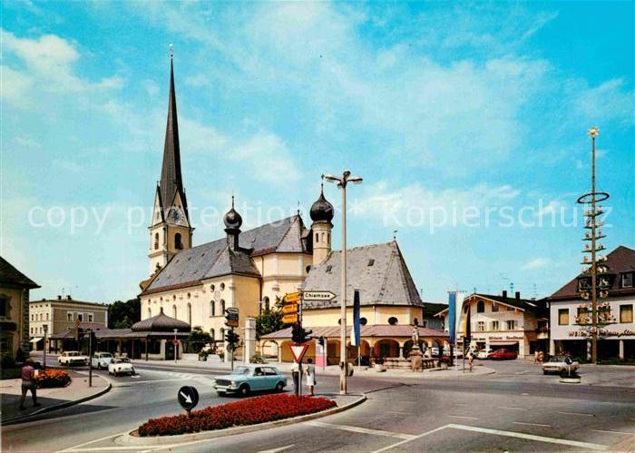 Prien Chiemsee Marktplatz Kirche
