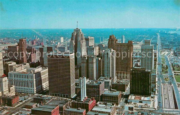Detroit Michigan Bird Eye