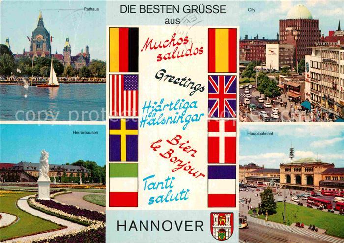 HANNOVER  CITY Rathaus Hauptbahnhof Herrenhausen