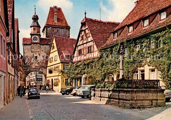 Rothenburg Tauber Roedergasse Markusturm