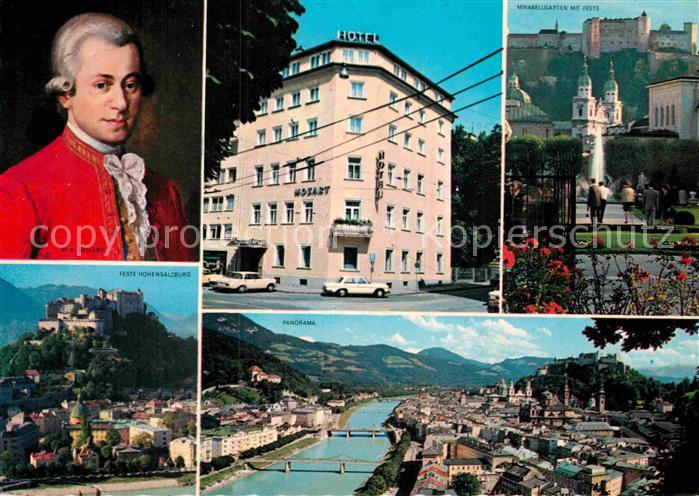 Salzburg Oesterreich Hotel Mozart Mirabellgarten Feste Hohensalzburg