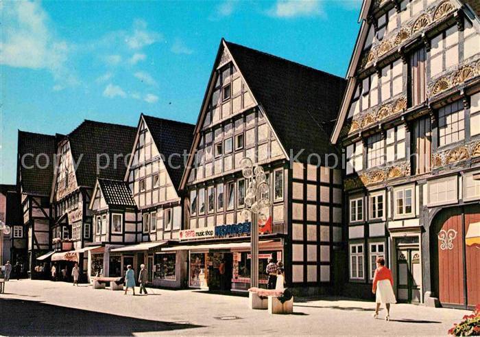 Bad Salzuflen Fachwerkhaeuser Fussgaengerzone